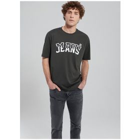 Mavi M0612008-70090 Düz Yaka Düz Koyu Gri Erkek T-Shirt