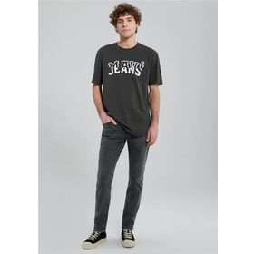 Mavi M0612008-70090 Düz Yaka Düz Koyu Gri Erkek T-Shirt