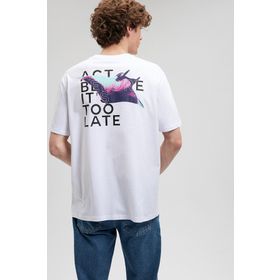 Mavi M0612077-620 Beyaz Erkek T-shirt