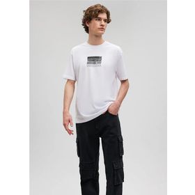 Mavi M0612111-620 Beyaz Loose Be Yourself Erkek T-shirt