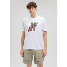Mavi M0612185-620 Beyaz Loose Mavi Pro Erkek T-shirt