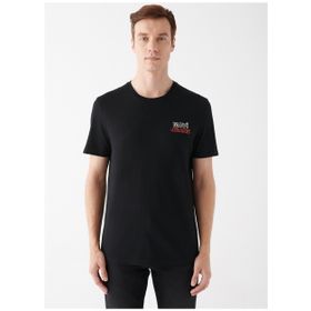 Mavi M066841-900 Siyah Erkek Mavi Baskılı T-Shirt