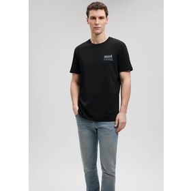 Mavi M066841-900 Siyah Erkek Mavi Baskılı T-Shirt