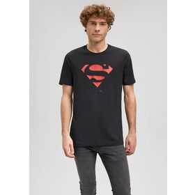 Mavi M066875-900 Superman Bisiklet Yaka Slim Fit Baskılı Siyah Erkek T-shirt