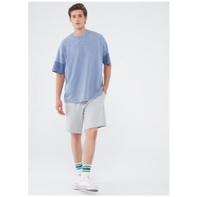 Mavi M066935-35010 Normal Bel Slim Fit Düz Açık Gri Erkek Şort