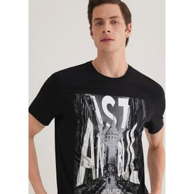 Mavi M067053-900 Galata İstanbul Siyah Erkek T-Shirt