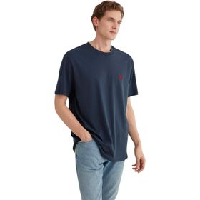 Mavi M067074-33207 Bisiklet Yaka Loose Fit Düz Lacivert Erkek T-Shirt