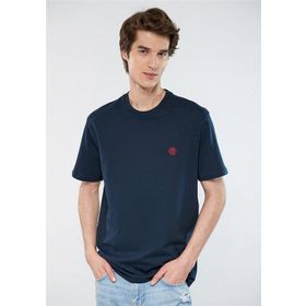 Mavi M067074-33207 Bisiklet Yaka Loose Fit Düz Lacivert Erkek T-Shirt