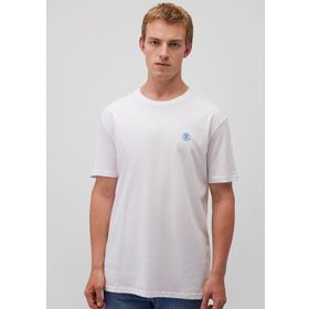 Mavi M067074-620 Bisiklet Yaka Loose Fit Düz Beyaz Erkek T-Shirt