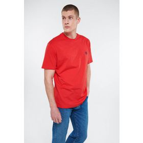 Mavi M067074-70471 Bisiklet Yaka Loose Fit Düz Kırmızı Erkek T-shirt
