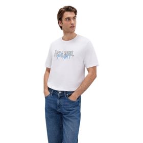 Mavi M067114-620 Beyaz Erkek İstanbul Baskılı T-Shirt