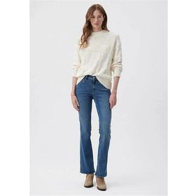 Mavi M1013683650 Molly Mid Brushed Str Kadın İspanyol Paça Denim Pantolon