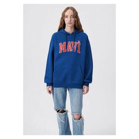 Mavi M1600361-82625 Kapüşonlu Lacivert Kadın Sweatshirt
