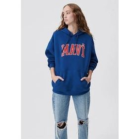 Mavi M1600361-82625 Kapüşonlu Lacivert Kadın Sweatshirt