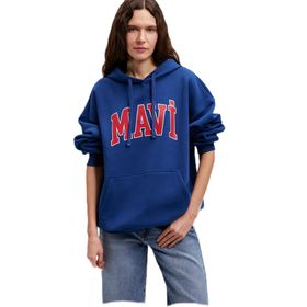Mavi M1600361-82625 Kapüşonlu Lacivert Kadın Sweatshirt