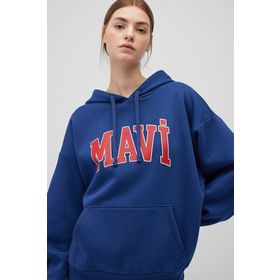Mavi M1600361-82625 Kapüşonlu Lacivert Kadın Sweatshirt