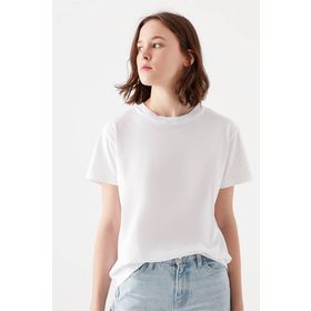 Mavi M1600955-620 Bisiklet Yaka Normal Kalıp Kadın T-Shirt