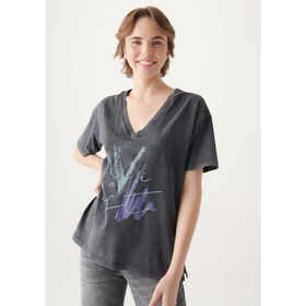 Mavi M1601176-900 Bisiklet Yaka Normal Kalıp Kadın T-Shirt