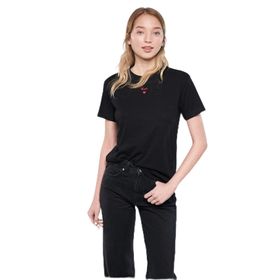 Mavi M1601185-900 Logo Baskılı Siyah Kadın T-shirt