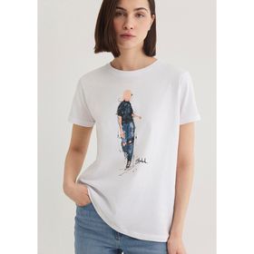 Mavi M1610222-620 Bisiklet Yaka Normal Kalıp Kadın T-Shirt