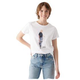 Mavi M1610222-620 Bisiklet Yaka Normal Kalıp Kadın T-Shirt