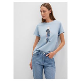 Mavi M1610222-70816 Bisiklet Yaka Normal Kalıp Kadın T-Shirt