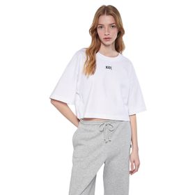 Mavi M1611585-620 Beyaz Kadın T-shirt