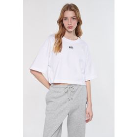 Mavi M1611585-620 Beyaz Kadın T-shirt