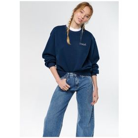 Mavi M1611656-82454 Yuvarlak Yaka Lacivert Kadın Sweatshirt