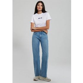 Mavi M1612241-620 Beyaz Regular Logo Kadın T-Shirt
