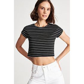 Mavi M168382-900 Bisiklet Yaka Normal Kalıp Kadın T-shirt