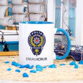Mavi Renkli Polis Kupa Bardak