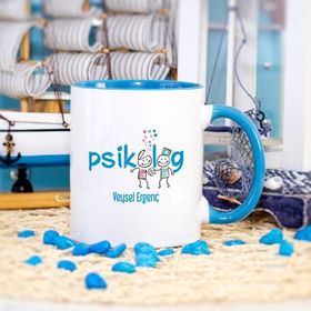 Mavi Renkli Psikolog Kupa Bardak