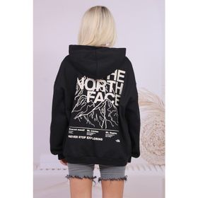 Mavi Siyah Baskılı Erkek Sweatshirt