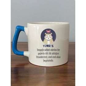 Mavi Yengeç Burcu Baskılı Kupa
