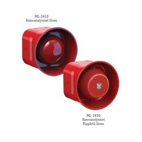 Mavigard ML-2430 Kırmızı 24 Vdc Maxlogıc Konvansiyonel Flaşörlü Elektrikli Siren
