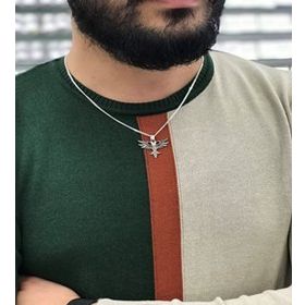 Mavio Çift Başlı Kartal Erkek Gümüş Kolye