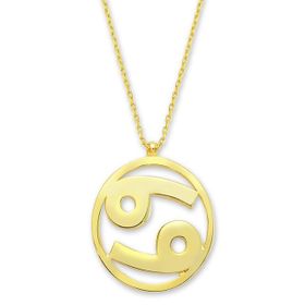 Mavio Gold Yengeç Burcu Kadın Gümüş Kolye