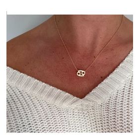 Mavio Gold Yengeç Burcu Kadın Gümüş Kolye