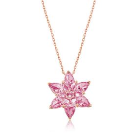 Mavio Gümüş Pembe Lotus Çiçeği Kolye