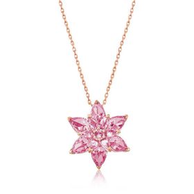 Mavio Gümüş Pembe Lotus Çiçeği Kolye