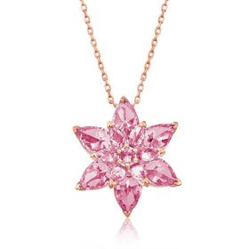 Mavio Gümüş Pembe Lotus Çiçeği Kolye