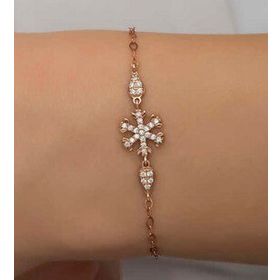 Mavio Rose Kar Tanesi Kadın Gümüş Bileklik