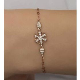 Mavio Rose Kar Tanesi Kadın Gümüş Bileklik