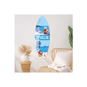 Mavion Ayvalık Renkli 75x25 cm Dekoratif Sörf Tahtası