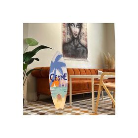 Mavion Çeşme Renkli 75x25 cm Dekoratif Sörf Tahtası