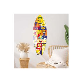 Mavion Colombia Renkli 75x25 cm Dekoratif Sörf Tahtası