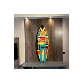 Mavion Las Vegas Renkli 75x25 cm Dekoratif Sörf Tahtası