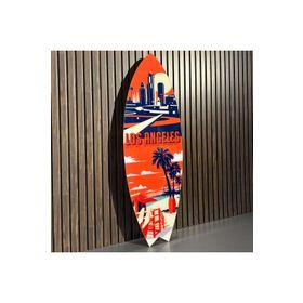 Mavion Los Angeles Renkli 150x50 cm Dekoratif Sörf Tahtası