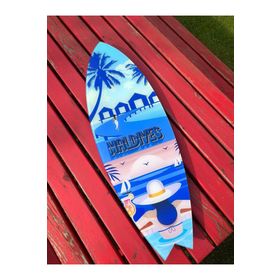 Mavion Maldives Renkli 150x50 cm Dekoratif Sörf Tahtası